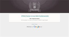Desktop Screenshot of html5rocks.com