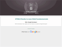 Tablet Screenshot of html5rocks.com